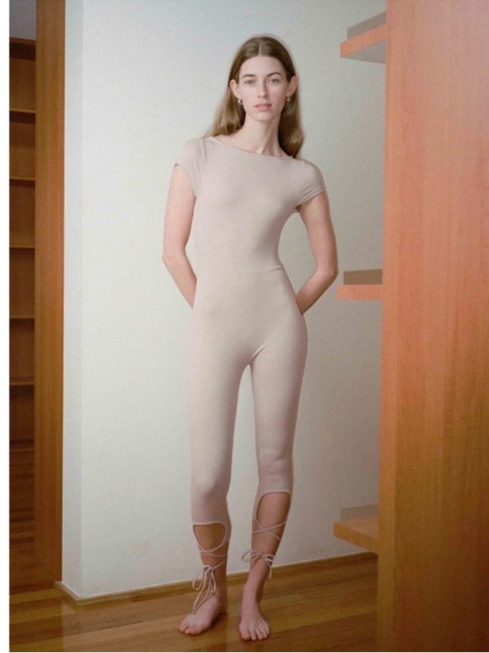 My Mum Made it Lace Back Tie Capri Unitard